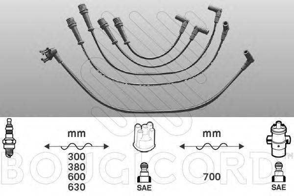 BOUGICORD 1412 Комплект дротів запалювання