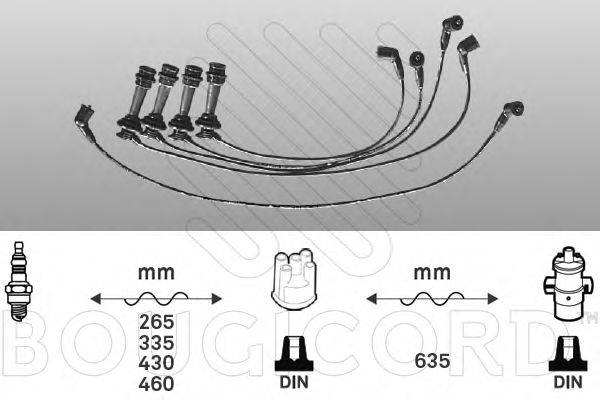 BOUGICORD 7196 Комплект дротів запалювання