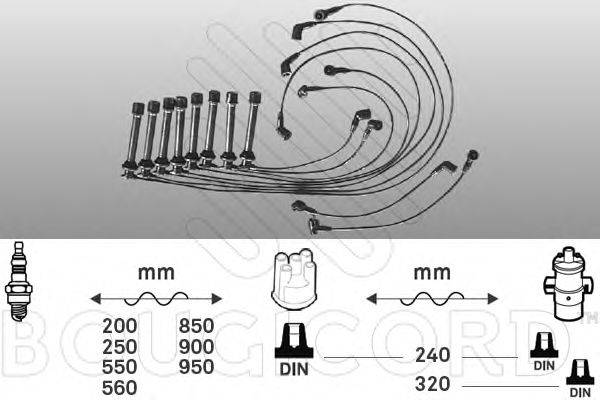 BOUGICORD 7199 Комплект дротів запалювання