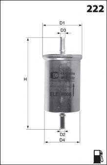 MECAFILTER ELE6045 Паливний фільтр