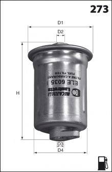 MECAFILTER ELE6035 Паливний фільтр