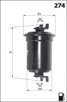 MECAFILTER ELE3590 Паливний фільтр