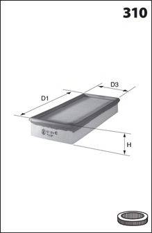 MECAFILTER ELP9396 Повітряний фільтр