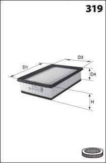 MECAFILTER ELP9221 Повітряний фільтр