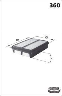 MECAFILTER ELP3802 Повітряний фільтр