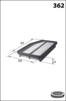 MECAFILTER ELP9390 Повітряний фільтр