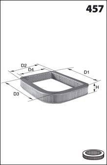 MECAFILTER EL3756 Повітряний фільтр