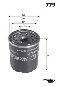 MECAFILTER ELH4186 Масляний фільтр