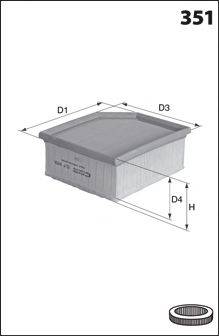 MECAFILTER ELP9309 Повітряний фільтр