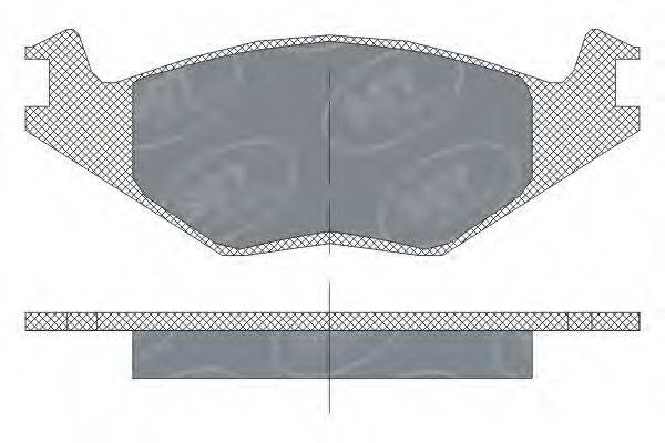 SCT GERMANY SP115PR Комплект гальмівних колодок, дискове гальмо