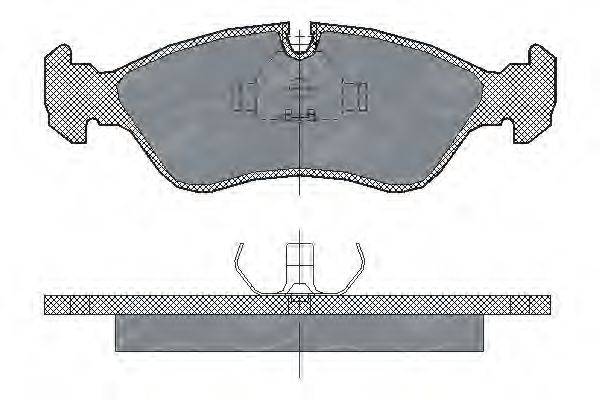 SCT GERMANY SP122PR Комплект гальмівних колодок, дискове гальмо