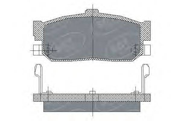 SCT GERMANY SP139PR Комплект гальмівних колодок, дискове гальмо