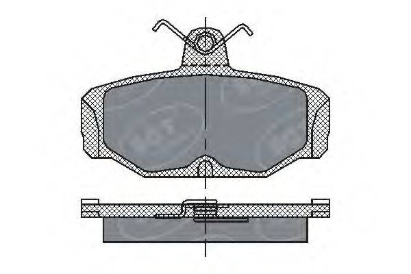 SCT GERMANY SP161PR Комплект гальмівних колодок, дискове гальмо