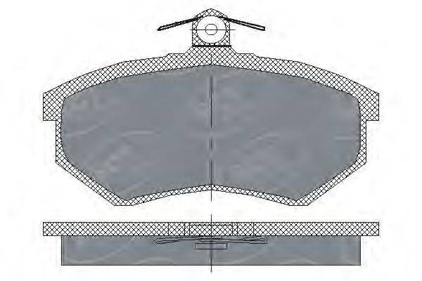 SCT GERMANY SP176PR Комплект гальмівних колодок, дискове гальмо
