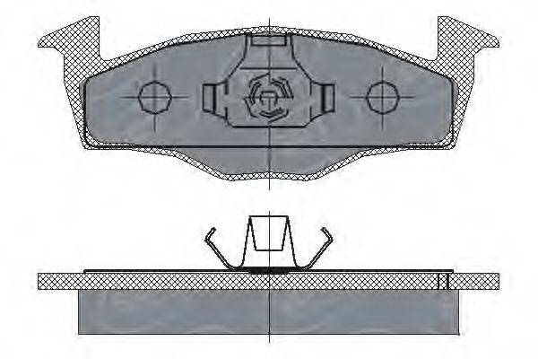 SCT GERMANY SP227PR Комплект гальмівних колодок, дискове гальмо