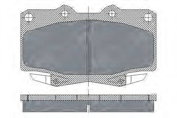 SCT GERMANY SP229PR Комплект гальмівних колодок, дискове гальмо