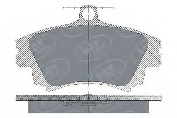 SCT GERMANY SP240PR Комплект гальмівних колодок, дискове гальмо