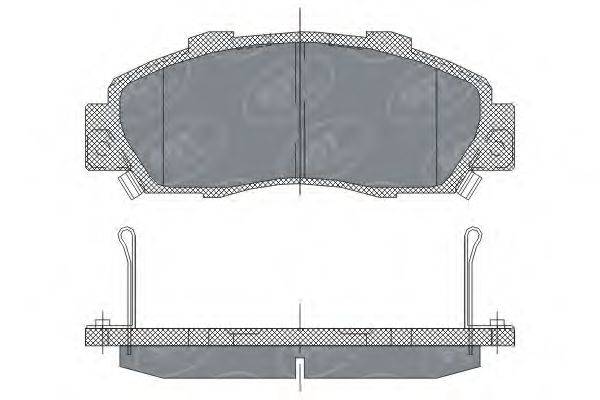 SCT GERMANY SP253PR Комплект гальмівних колодок, дискове гальмо