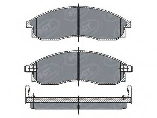 SCT GERMANY SP263PR Комплект гальмівних колодок, дискове гальмо