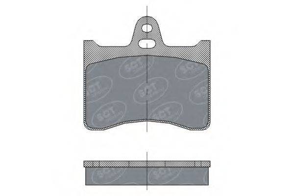 SCT GERMANY SP297PR Комплект гальмівних колодок, дискове гальмо