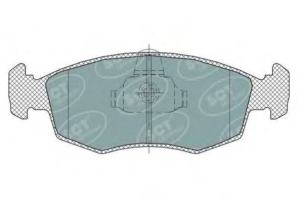 SCT GERMANY SP315PR Комплект гальмівних колодок, дискове гальмо