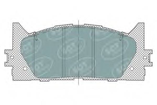 SCT GERMANY SP325PR Комплект гальмівних колодок, дискове гальмо