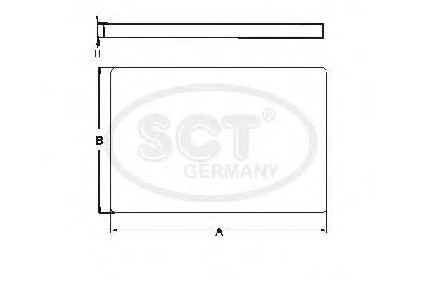 SCT GERMANY SAK277 Фільтр, повітря у внутрішньому просторі