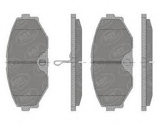 SCT GERMANY SP440PR Комплект гальмівних колодок, дискове гальмо