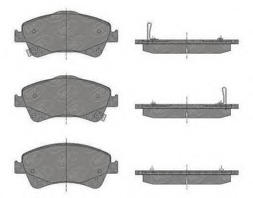 SCT GERMANY SP459PR Комплект гальмівних колодок, дискове гальмо
