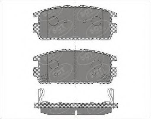 SCT GERMANY SP636PR Комплект гальмівних колодок, дискове гальмо