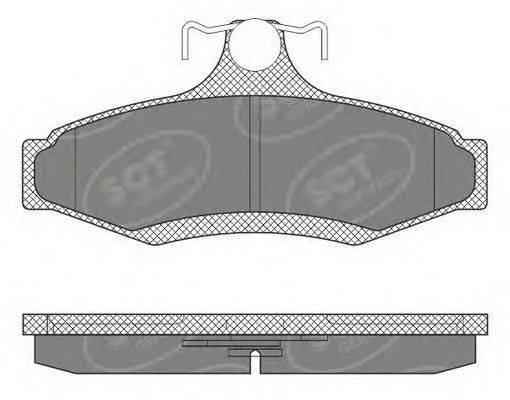 SCT GERMANY SP653PR Комплект гальмівних колодок, дискове гальмо