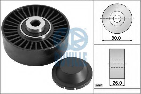 RUVILLE 55847 Паразитний / провідний ролик, полікліновий ремінь