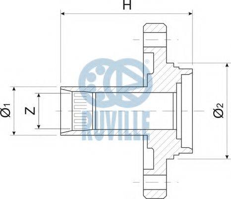 RUVILLE 485801 Маточина колеса