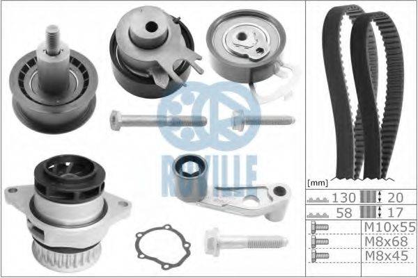 RUVILLE 55456702 Водяний насос + комплект зубчастого ременя