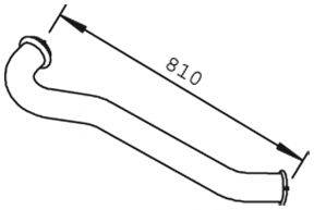 DINEX 81658 Труба вихлопного газу