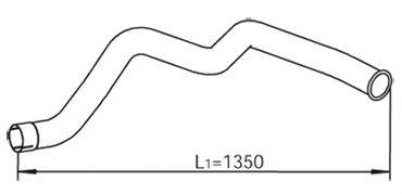 DINEX 54694 Труба вихлопного газу