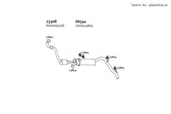 DINEX 36400002501 Система випуску ОГ