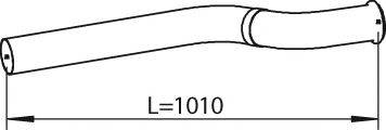 DINEX 81240 Труба вихлопного газу