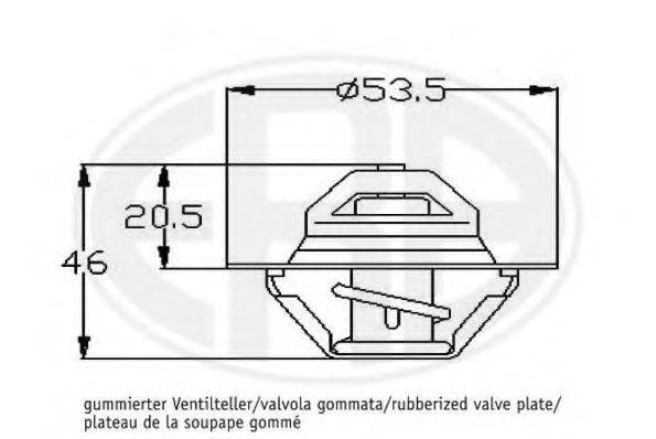 ERA 350266 Термостат, охолоджуюча рідина