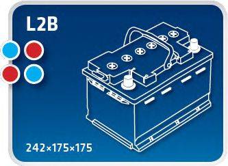 IPSA TM62P Стартерна акумуляторна батарея