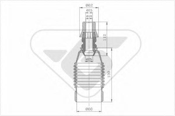 HUTCHINSON KP017 Пилозахисний комплект, амортизатор