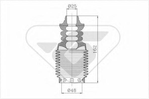 HUTCHINSON KP034 Пилозахисний комплект, амортизатор