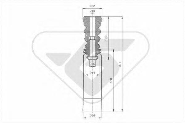 HUTCHINSON KP092 Пилозахисний комплект, амортизатор