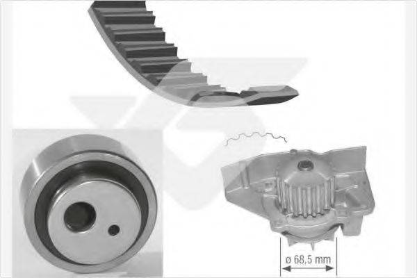 HUTCHINSON KH25WP12 Водяний насос + комплект зубчастого ременя