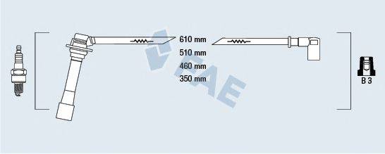 FAE 83261 Комплект дротів запалювання