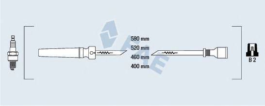 FAE 83563 Комплект дротів запалювання