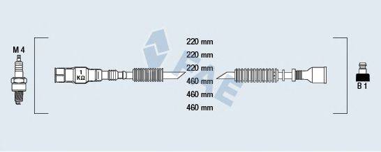 FAE 83995 Комплект дротів запалювання