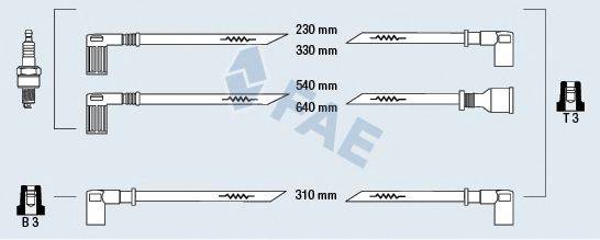 FAE 85270 Комплект дротів запалювання