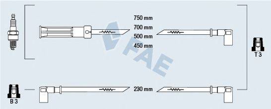 FAE 85550 Комплект дротів запалювання