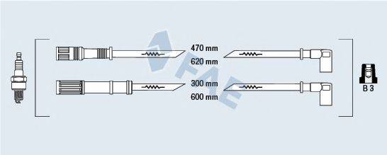 FAE 85625 Комплект дротів запалювання